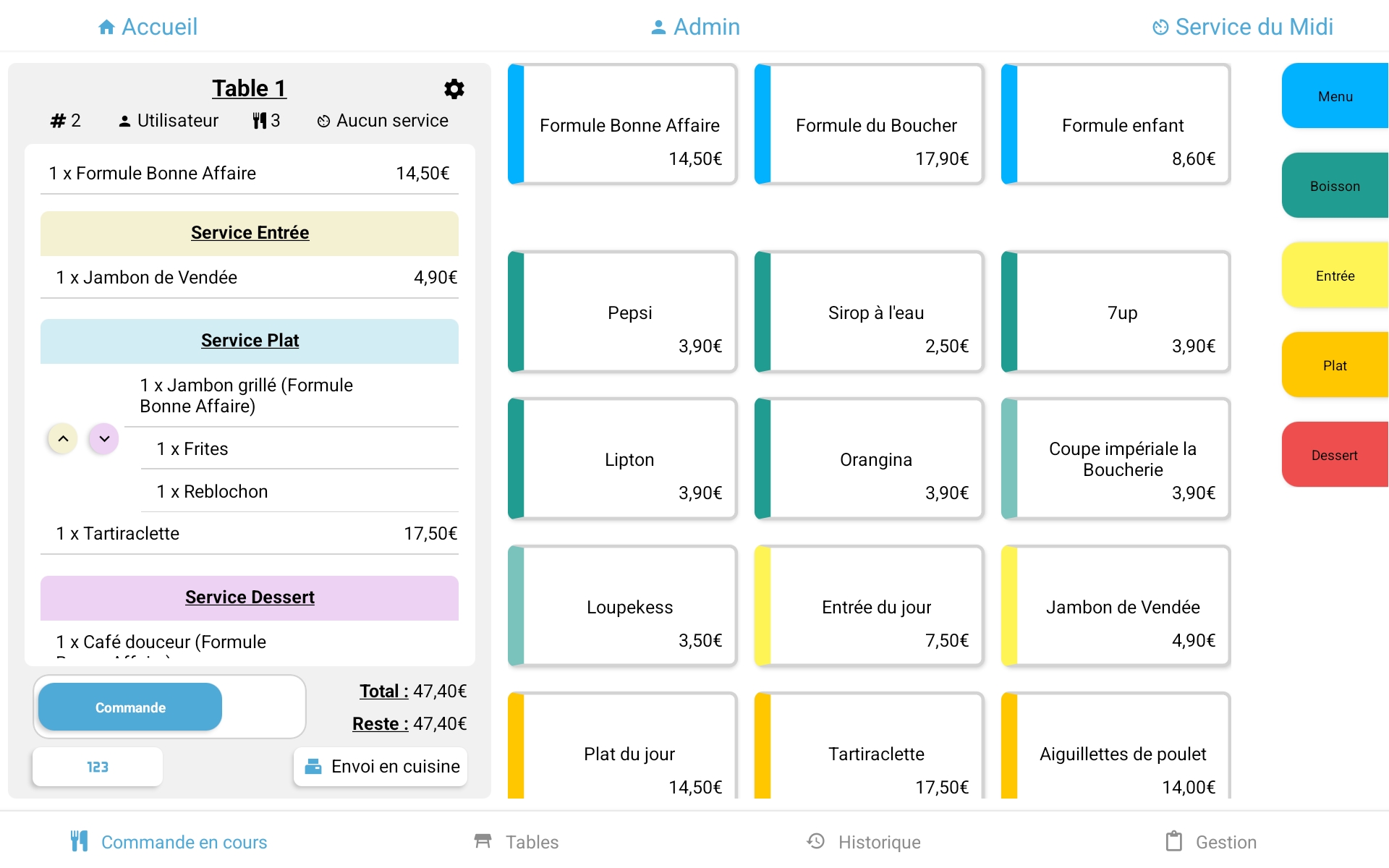 Interface de commande UPOS Evo
