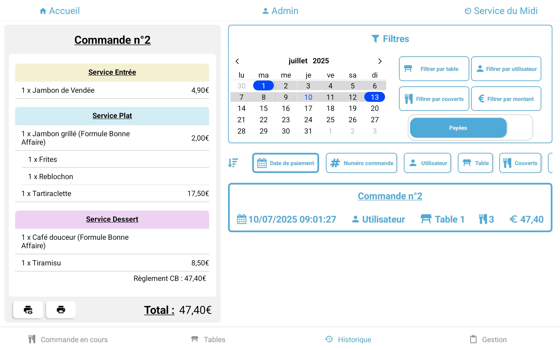 Système de filtres UPOS Evo