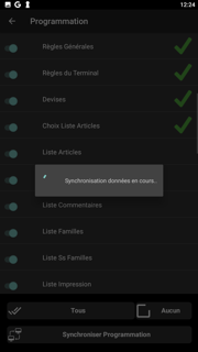 Interface de gestion des tables UPOS PAD